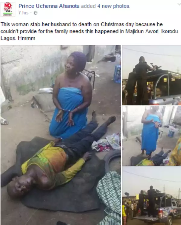 Update: See Dead Body Of The Man Killed By His Wife For Refusing To Provide For Christmas